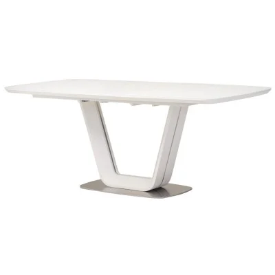 MDF table frosted glass TML-770 white